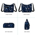 thumbnail image 2 of URSOFINE Lightweight Crossbody Bag for Women – Multi-Pocket Travel Purse with Anti-Theft Hidden Pocket & Luggage Strap, Adjustable Shoulder Bag for Work, College & Everyday Use (Botanical Print), 2 of 8