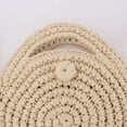 thumbnail image 6 of Jierger Circle Handwoven Round Retro Rattan 𝑺𝒕𝒓𝒂𝒘 Beach Bag Crossbody Holiday Beach Braided Bag Round Hand Bill Shoulder Dual Use Everything Casual 𝑺𝒕𝒓𝒂𝒘 Braided Bag, 6 of 7