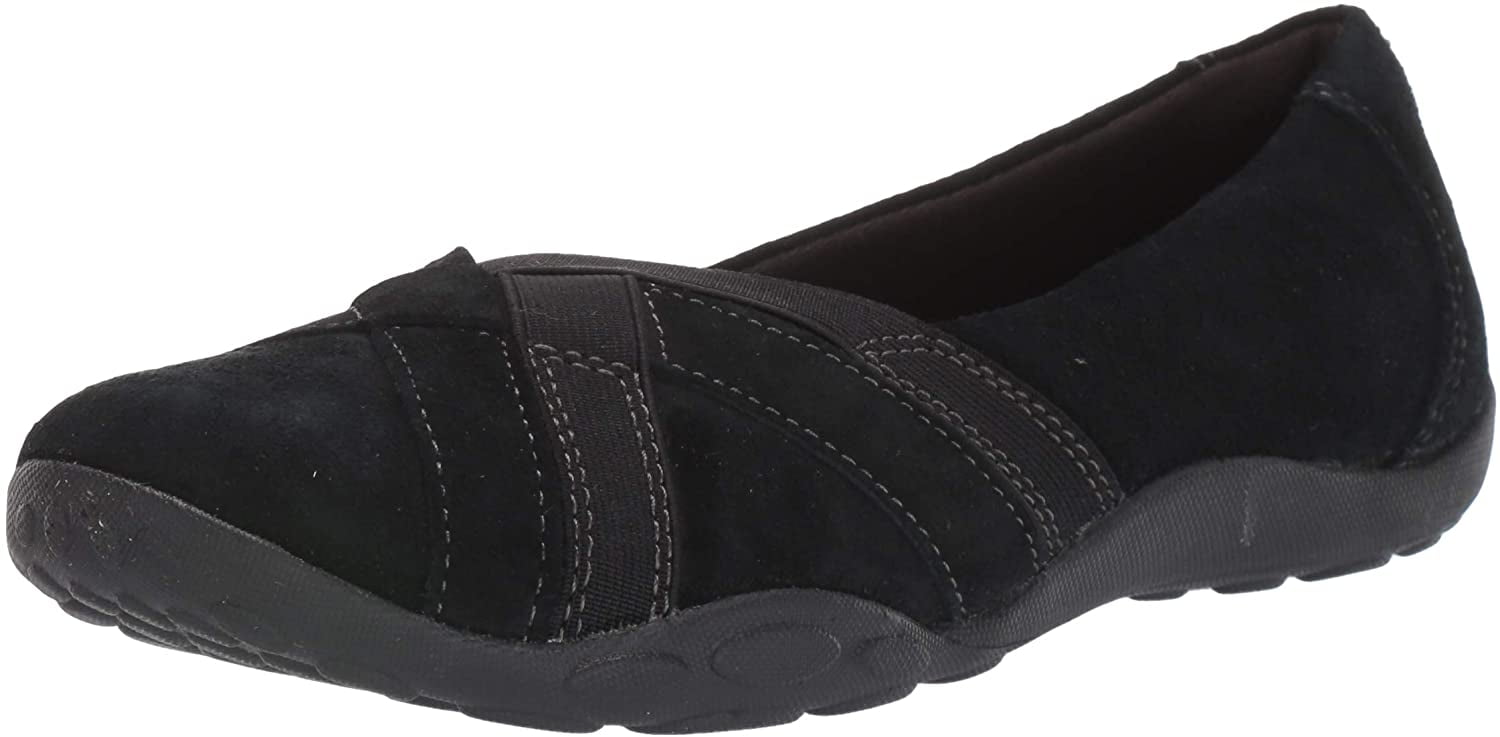 clarks black womens flat shoes