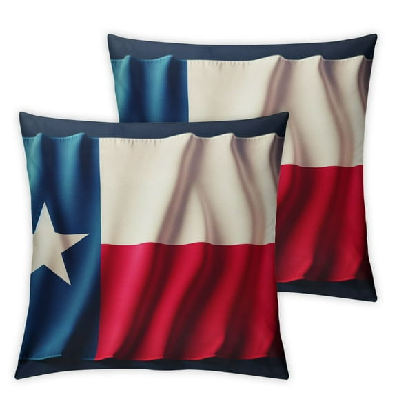 nygtbtfer Pillow Covers  Flag of Texas Pillowcase Decorative Outdoor Throw Pillow Covers Summer Decorations for Home White