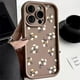 thumbnail image 5 of Funda de silicona mate con flores para iPhone, carcasa suave con flores para iPhone 15 Pro, 11, 13, 14, 12 Pro Max, XR, XS, X, 7, 8 Plus, SE, 5 of 5