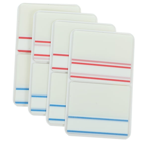 WRISTBIQUE Book Tabs Red Striped 8 Tabs 1.97x1.65x0.08in
