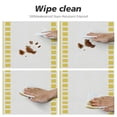 thumbnail image 4 of WYYP  Stripe Elastic Round Tablecloth Yellow Stripe Texture Fitted Tablecloths for Round Table Oil-Proof Waterproof Table Cloth White, 4 of 7