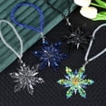 thumbnail image 4 of Car Charms for Rear View Mirror, Crystal Snowflake, Car Hanging Accessories, 4 in Faceted Blue, Winter Festive Accents, 2026 Dated, 1 Pc, 4 of 6