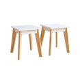 thumbnail image 4 of Wildkin Kids Arts and Crafts Table Set for Boys and Girls, Mid Century Modern Design Craft Table Includes Two Stools, Paper and Storage Cubbies Underneath Helps Keep Art Supplies Organized (White), 4 of 5