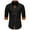 Black, variant on Mens Shirts Casual,Mens Casual Shirts,Men Casual Patchwork Button Long Sleeve Turndown Collar Blouse Shirt,Shirt for Men