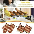 thumbnail image 6 of ZICANCN Oven Mitts and Pot Holders Sets, Boho Southwestern Aztec Style Baking Sets Kitchen Heat Resistant 4 Pieces, 6 of 8