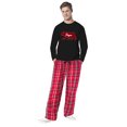 thumbnail image 1 of Matching Family Christmas Pajamas Men's Red Gingham Bear 2-Piece Pajama Set, 1 of 3