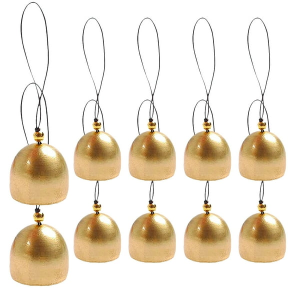 10 Pcs The Bell Christmas Bells Antique Jingle Hanging Party Decoration Mini Charms