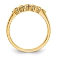 thumbnail image 2 of Solid 14k Yellow Gold Diamond Ruby Wedding Band Ring Size 8.5 (.09 cttw.), 2 of 4