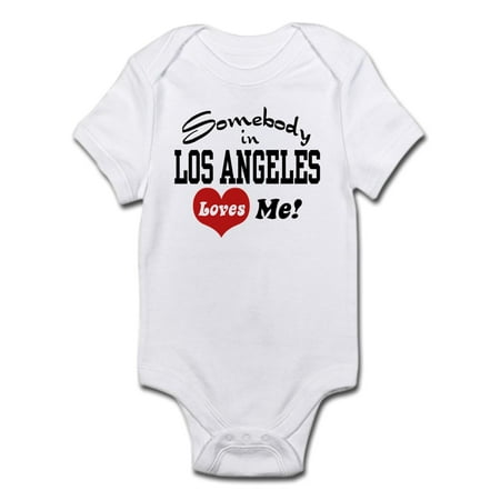 

CafePress - Somebody In Los Angeles Loves Me Infant Bodysuit - Baby Light Bodysuit