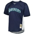 thumbnail image 2 of Men's Mitchell & Ness Ken Griffey Jr. Navy Seattle Mariners Cooperstown Collection Mesh Batting Practice Jersey, 2 of 3