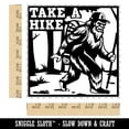 thumbnail image 2 of Take A Hike Bigfoot Hiking Hiker with Backpack Square Rubber Stamp Stamping Scrapbooking Crafting - Medium 1.75in, 2 of 7
