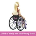 thumbnail image 5 of Barbie Fashionistas Doll #194 with Wheelchair and Ramp, Rainbow Romper with Accessories, 5 of 7