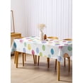 thumbnail image 3 of Colorful Polka Dot Rectangle Tablecloth, Rainbow Polka Dot Watercolor Waterproof & StainResistant Tablecloth, Washable Oil-proof Table Cover for Dining/Party/Wedding/Camping/Buffet 54x108 In, 3 of 9