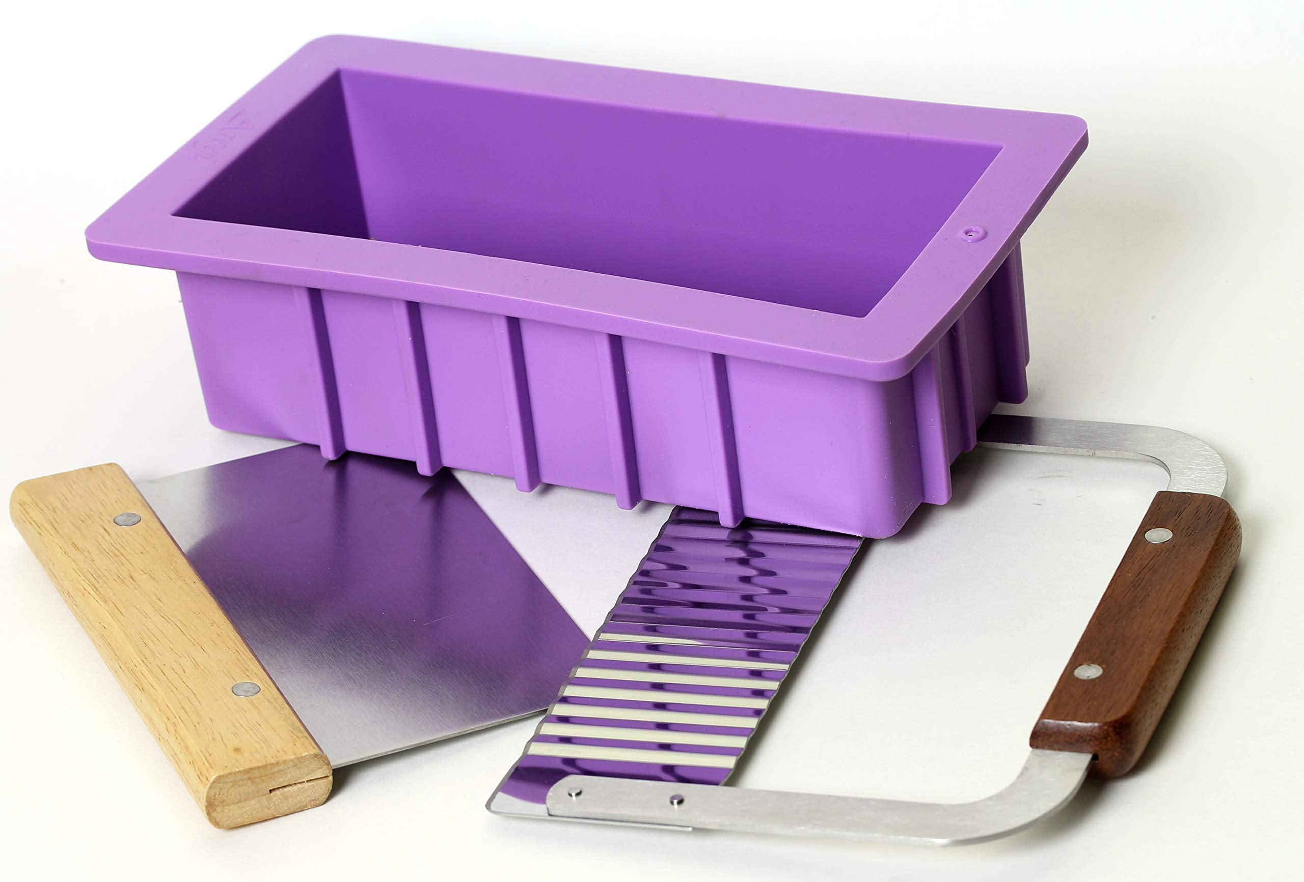 Areej Loaf Mold & Cutters Soap Making Kit, Lavender