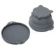 thumbnail image 1 of Cuencos plegables de viaje para perros, cuencos plegables de silicona portátil para perros con tapas para exteriores, 1 of 13