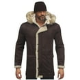 thumbnail image 1 of Puntoco Abrigo Informal De Lana Sintética De Moda Para Hombre, Abrigo Grueso De Manga Larga Sin Capucha, Chaqueta/Abrigo Informal, 1 of 5