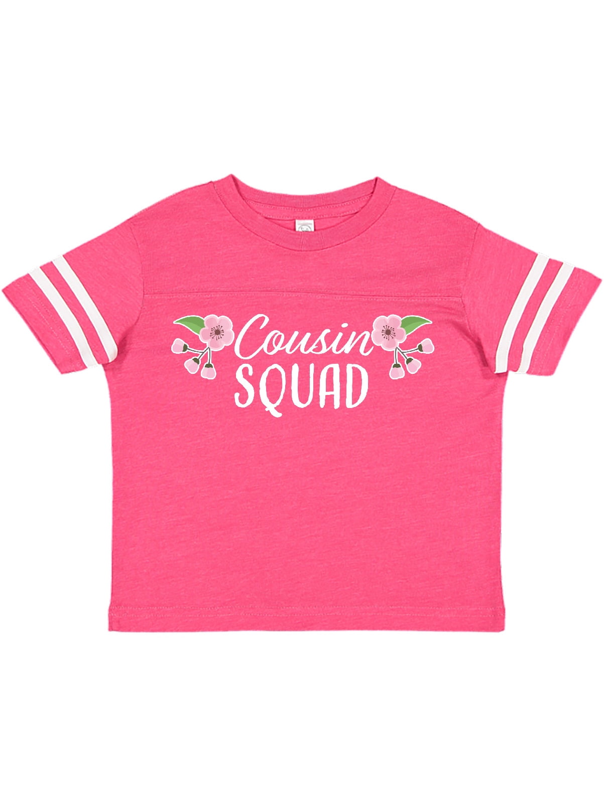 inktastic Sweet Cousin with Pink Flowers Toddler Long Sleeve T-Shirt inktastic Sweet Cousin with Pink Flowers Toddler Long Sleeve T-Shirt