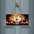 thumbnail image 2 of Mummy Beagle Happy Halloween with Pumpkins Bats Spooky Fun Landscape Wood Sign Beagles Dog Lover Gifts Idea Hanging Wall Home Decor - 00019, 2 of 5