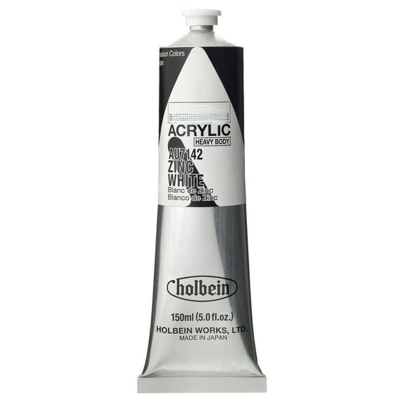 Holbein Artist Heavy Body Acrylic Color, 150ml, Zinc White