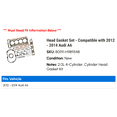 thumbnail image 2 of Head Gasket Set - Compatible with 2012 - 2014 Audi A6 2013, 2 of 2