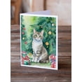 thumbnail image 2 of Carolines Treasures DAC7246GCA7P 5 x 7 in. Pudelkatze Cat by the Christmas Tree Greeting Cards - Pack of 8, 2 of 3