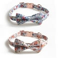 thumbnail image 1 of Collar de perro de 2 piezas con diseño de flores, ajustable, de nailon, adecuado para perros pequeños y medianos., 1 of 5