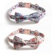 thumbnail image 1 of Collar de perro de 2 piezas con diseño de flores, ajustable, de nailon, adecuado para perros pequeños y medianos, 1 of 5
