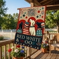 thumbnail image 2 of Memorial Day Saving!4th of July Decorations, Independence Day Garden Flag Arrival Digital Printed Linen Flag Outdoor Yard Decoration, 2 of 7