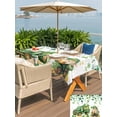 thumbnail image 6 of 54x80 Inch Outdoor Tablecloth with Umbrella Hole Zipper Rectangle St. Patrick's Day Rectangular Tablecloths Outside Waterproof Green Truck Clovers Gold Patio Table Cloth Cover for Picnic Party, 6 of 8
