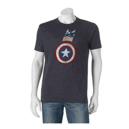 Men's Marvel Captain America Cartoon Tee T-shirt
