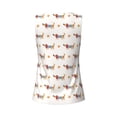 thumbnail image 6 of Goofa Dachshund Dog Puppy Printed Womens Workout Tops for Women Sleeveless Yoga Shirts Athletic Running Tank Tops Sleeveless Gym Clothes Workout Apparel-, 6 of 9