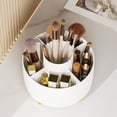 thumbnail image 5 of Caja de almacenamiento de maquillaje giratoria 360, organizador de gran capacidad para baño, portátil, lápiz labial, pincel de maquillaje, portalápices, 5 of 5