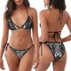 thumbnail image 3 of Fotbe Geometric Bull Design Traje de Baño para Mujer de Dos Piezas – Bikini Sexy de Tirantes Tipo Halter con Diseño Triangular, 3 of 6