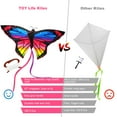 thumbnail image 5 of Toy Life Butterfly Large Kites for Adults 2 Pack Easy to Fly Kites for Kids Ages 4-8 8-12 Kites for Toddlers Age 3-5 Big Beach Kite for Children Idea Gift Outdoor Toys Games Activities Beach Trip, 5 of 6