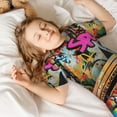 thumbnail image 3 of Balery Graffiti Lamp Urban Scene Conjunto de Pijama Infantil de Manga Corta con Estampado – Ropa de Dormir de Algodón Suave-X-Large, 3 of 3