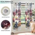 thumbnail image 3 of Yayeee Window Curtains Set of 2 for Living Room Light Filtering 63"x52", Grape Red Wine Bread, 3 of 7