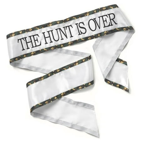 Hortense B. Hewitt Hortense B Hewitt Hunt is Over Sash - Brown Camo Bachelorette Party, white