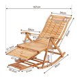 Loungers Outdoor Sun Lounger Deck Chairs Garden Recliners Bamboo
