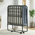 thumbnail image 6 of Mjkone Folding Bed with Mattress, Rollaway Fold Up Bed for Small Space, Foldable Bed with Lockable Wheels, 6 of 13