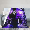 thumbnail image 2 of Solo Leveling Bed Blanket Air Conditioner Quilt Ultra Soft Flannel Blanket All Season Fuzzy Blanket Reversible Fluffy Plush Blanket 60"X50", 2 of 8