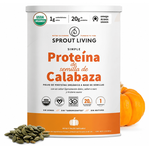 Sprout Living Proteina De Semilla De Calabaza 2 Libras
