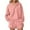 Pink, variant on Kaemgyyd Two Piece Sets for Women Fall Outfits Sweatsuit Quarter Zipper Long Sleeve Sweatshirt with Sweat Short Sets Loose Matching Set
