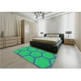 thumbnail image 4 of Ahgly Company Indoor Square Patterned SpringGreen Area Rugs, 3' Square, 4 of 6