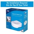 thumbnail image 6 of YfulYde Toilet Seat Riser - Adds 5 Inch of Height to Toilet - Raised Toilet Seat With 300 Pound Weight Capacity - Slip-Resistant (White), 6 of 9