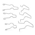 thumbnail image 2 of 6pcs 5zhsfullkit Steel Headlamp Headlight Dip Dipped Beam Head Lamp Bulb Retaining Spring Clip Clamp For H1/h3/h4/h7, 2 of 4