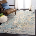 thumbnail image 2 of Safavieh Madison Collection MAD457F Modern Abstract Non-Shedding Living Room Bedroom Accent Area Rug, 4' x 6', Grey / Blue, 2 of 4