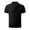 Black, variant on WREESH Men's Classic Henley Shirts Solid Color Button Front Short Sleeve Top with Turndown Collar Essential Casual Wear Khaki