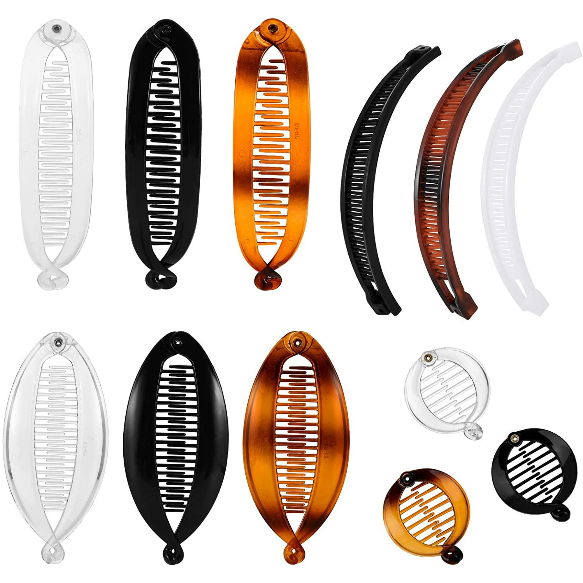 12pcs Banana Set, Vintage Fishtail Hair Clip French Banana Clip Hair Comb Double Banana Combs Ponytail Holder Clincher Combs Tool for Women Girls Long, Curly or Straight Hair | Walmart Canada 12pcs Banana Set, Vintage Fishtail Hair Clip French Banana Clip Hair Comb Double Banana Combs Ponytail Holder Clincher Combs Tool for Women Girls Long, Curly or Straight Hair | Walmart Canada
